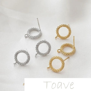 14K Flower Earrings DIY Material Accessory