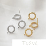 14K Flower Earrings DIY Material Accessory