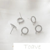 14K Flower Earrings DIY Material Accessory