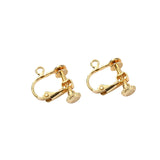 14K Screw Ear Clip Ear Buckle for DIY Earrings - Pair