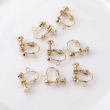 14K Screw Ear Clip Ear Buckle for DIY Earrings - Pair