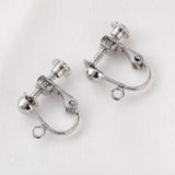 14K Screw Ear Clip Ear Buckle for DIY Earrings - Pair