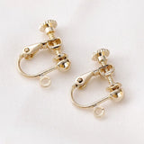 14K Screw Ear Clip Ear Buckle for DIY Earrings - Pair