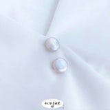 14K Bag Pearl Nail Button Collar Cardigan Shawl Buckle Pin