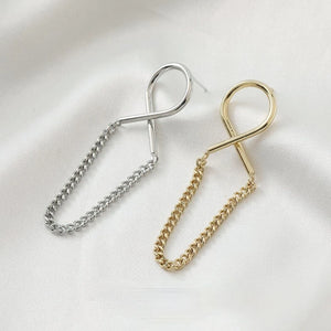 14K Cross Chain Earrings DIY Hand-made Material Accessories