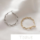 14K Smooth Wave Earrings DIY Material Accessories