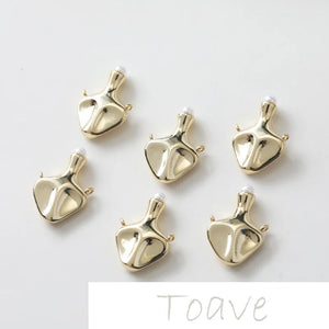 14K Gold-Clad Mini Kettle Bottle Necklace Earring Material