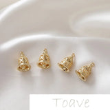 14K Gold-Clad Bell Pendant Earring Accessories
