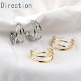 14K Clad Copper Plated Silver Pin Earrings