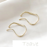 14K Gold-Clad Large Ear Clip Earring DIY Material