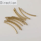 14K Gold-Clad Cut Elbow Sleeve Bead Fitting DIY Hand Bracelet Necklace
