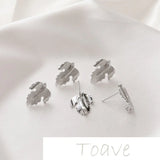 14K Gold-Clad Leaf Earrings DIY Jewelry Material