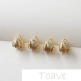 14K Gold-Clad Cap Pendant DIY Earrings Bracelet Necklace Copper Material