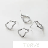 14K Gold-Clad Color-Preserving Twist Earrings DIY Accessory