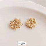 14K Gold-Clad Zircon Ruyi Safe Lock Pendant with Longevity Lock