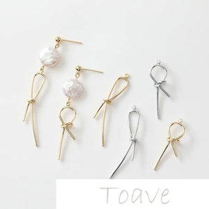 14K Gold-Clad Knotted Pendant Earring DIY Materials