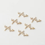 14K Gold-Clad Lightning Zircon DIY Necklace Bracelet Set
