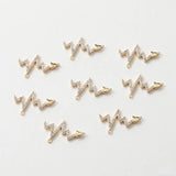 14K Gold-Clad Lightning Zircon DIY Necklace Bracelet Set