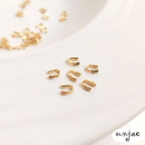 14K Gold-Coated U-Shaped Horseshoe Buckle Steel Wire DIY Accessories