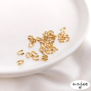 14K Gold-Coated U-Shaped Horseshoe Buckle Steel Wire DIY Accessories