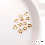 14K Gold-Coated U-Shaped Horseshoe Buckle Steel Wire DIY Accessories