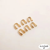 14K Gold-Coated U-Shaped Horseshoe Buckle Steel Wire DIY Accessories