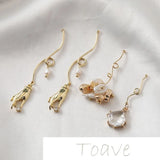14K Gold-Coated Double Loop DIY Earrings