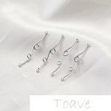 14K Gold-Coated Double Loop DIY Earrings