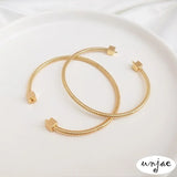 14K Gold-Coated Copper Spring-Plated Bracelet for DIY Crystal Pearl Bracelet