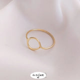 14K Geometric Hand-Wound Base Ring, DIY Preservation Support Ring