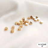 14K Heart-Shaped Beads, DIY Jewelry Pendant Accessories