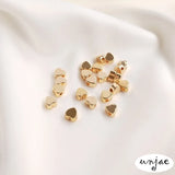 14K Heart-Shaped Beads, DIY Jewelry Pendant Accessories