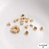 14K Heart-Shaped Beads, DIY Jewelry Pendant Accessories