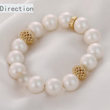 14K Color-Preserving Hollow Lantern Peas Beads DIY Bracelets Jewelry 6PCS