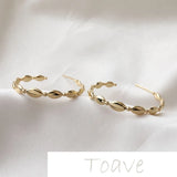 14K Gold-Covered Leaf Horse Eye Silver Needle Earrings DIY