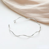 14K Gold-Covered Copper Wave Bracelet DIY Material