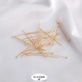 14K Gold-Covered Color-Preserving Curved Big Head T Needle Beaded Needle