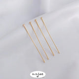 14K Gold-Covered Color-Preserving Curved Big Head T Needle Beaded Needle