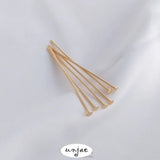 14K Gold-Covered Color-Preserving Curved Big Head T Needle Beaded Needle