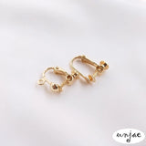 14K Gold-Covered Color-Preserving Ear Clips for Screw Clip Earrings