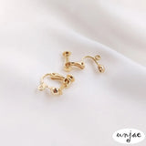 14K Gold-Covered Color-Preserving Ear Clips for Screw Clip Earrings