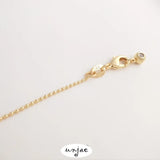 14K Gold-Covered Color-Preserving Bead Chain Bracelet