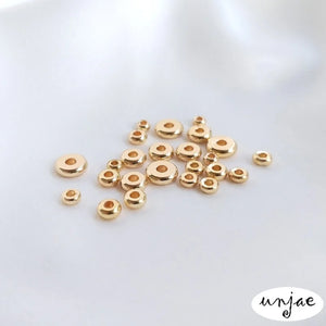 14K Gold-Covered Color-Preserving Beads DIY Bracelets Jewelry Accessories
