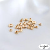 14K Gold-Covered Color-Preserving Beads DIY Bracelets Jewelry Accessories