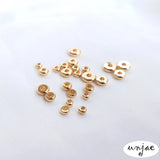14K Gold-Covered Color-Preserving Beads DIY Bracelets Jewelry Accessories