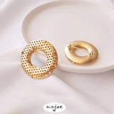 14K Gold-Plated Rotating Safety Brooch - DIY Jewelry Making Accessories