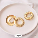 14K Gold-Plated Rotating Safety Brooch - DIY Jewelry Making Accessories