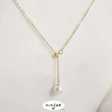 14K Gold-Plated Plastic Bead Holder Pendant Chain