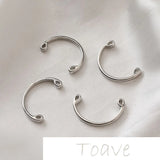14K Gold-Covered Pearl Ring DIY Hand-Made Beaded Accessory 4PCS