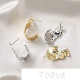 14K Gold Belt Ring Earrings DIY Material Accessory